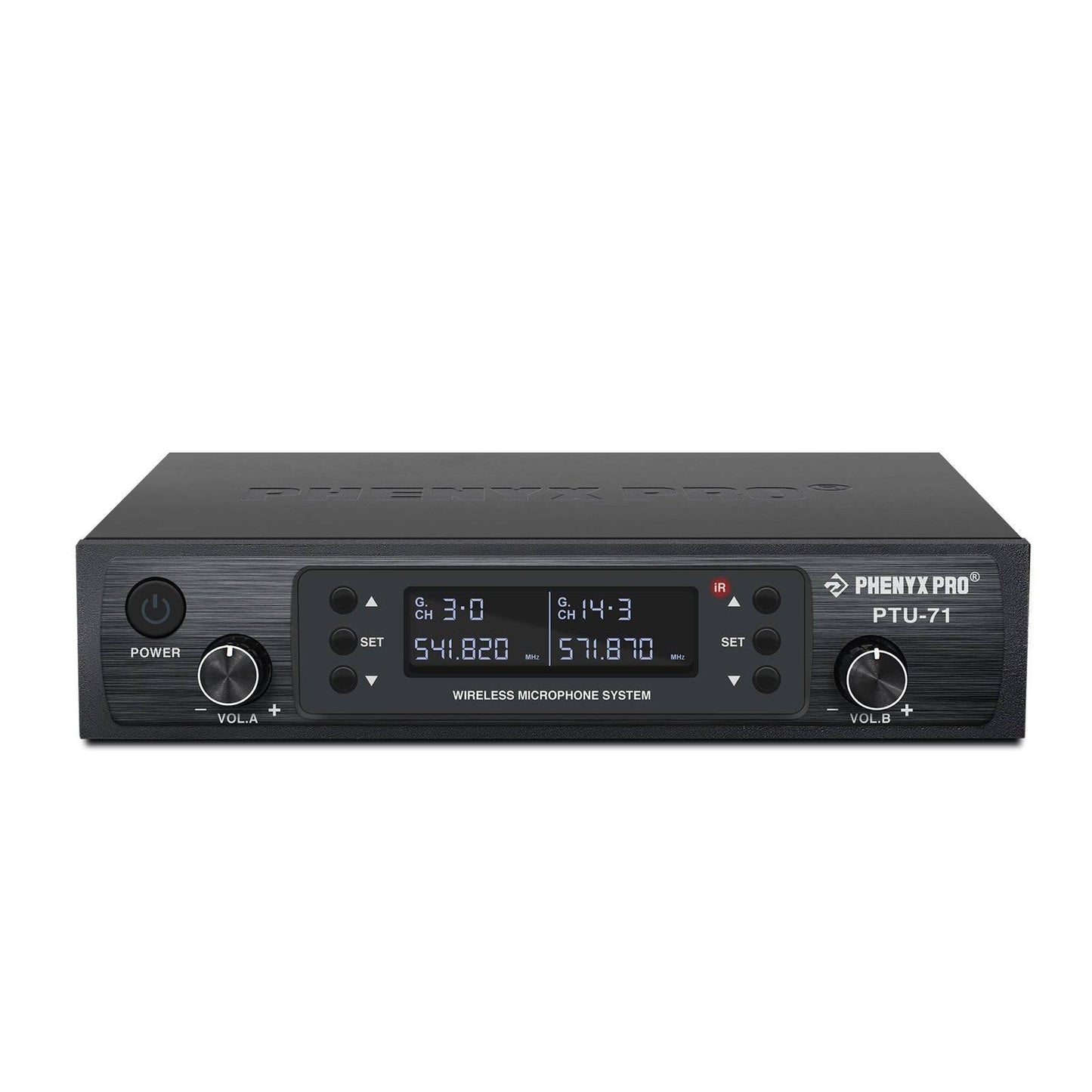PTU-71-2H | Dual UHF Wireless Microphone System w/ Auto-Scan