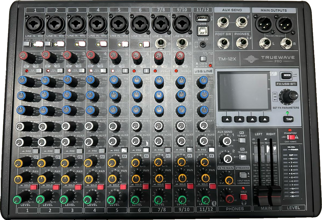 TrueWave Pro TM-12X 12-channel mixer