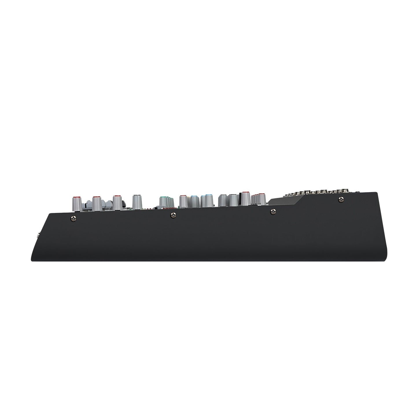 Phenyx Pro PTL-600 - Black - Professional 6-Channel Audio Mixer - Side View