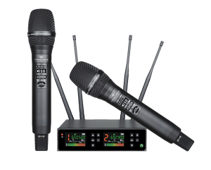 AIR-B2 2 Channel UHF Wireless Microphone System with Rechargeable Handheld Mics - TRUEWAVE PRO, Microphones, TRUEWAVE PRO at MSMAV