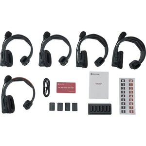 Hollyland Solidcom SE Global 5S 5-Person Full-Duplex Single-Ear Noise-Canceling Headset Intercom System (2.4 GHz), Wireless Intercom Systems, Hollyland at MSMAV