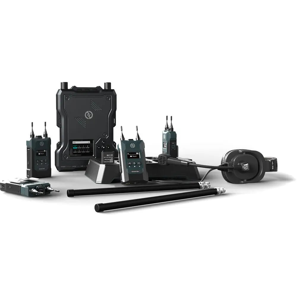 Hollyland Solidcom M1 Full-Duplex Wireless Intercom Solution (4 Beltpacks), Wireless Intercom System, Hollyland at MSMAV