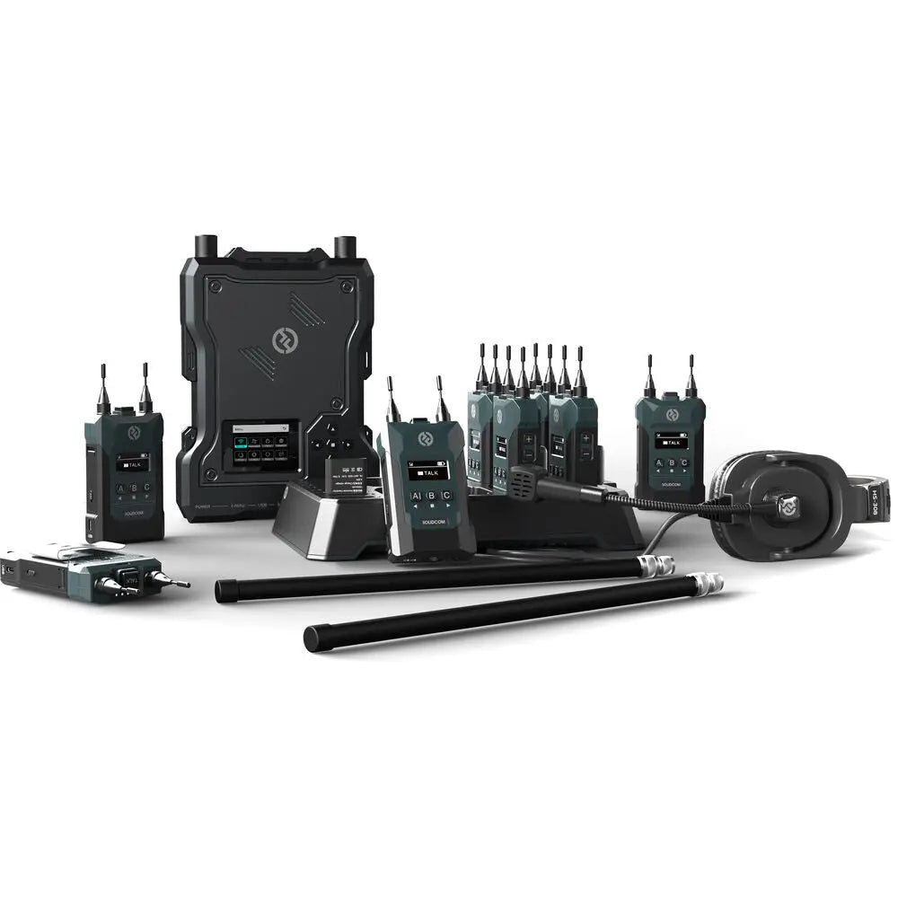 Hollyland Solidcom M1 Full-Duplex Wireless Intercom Solution (8 Beltpacks), Accessories for Wireless Intercoms, Hollyland at MSMAV
