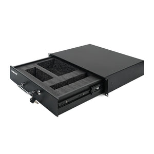 PRDWR-2U | Metal Locking Rack Drawer w/ Pre-cut Foam, Cases & Cables, Phenyx Pro at MSMAV