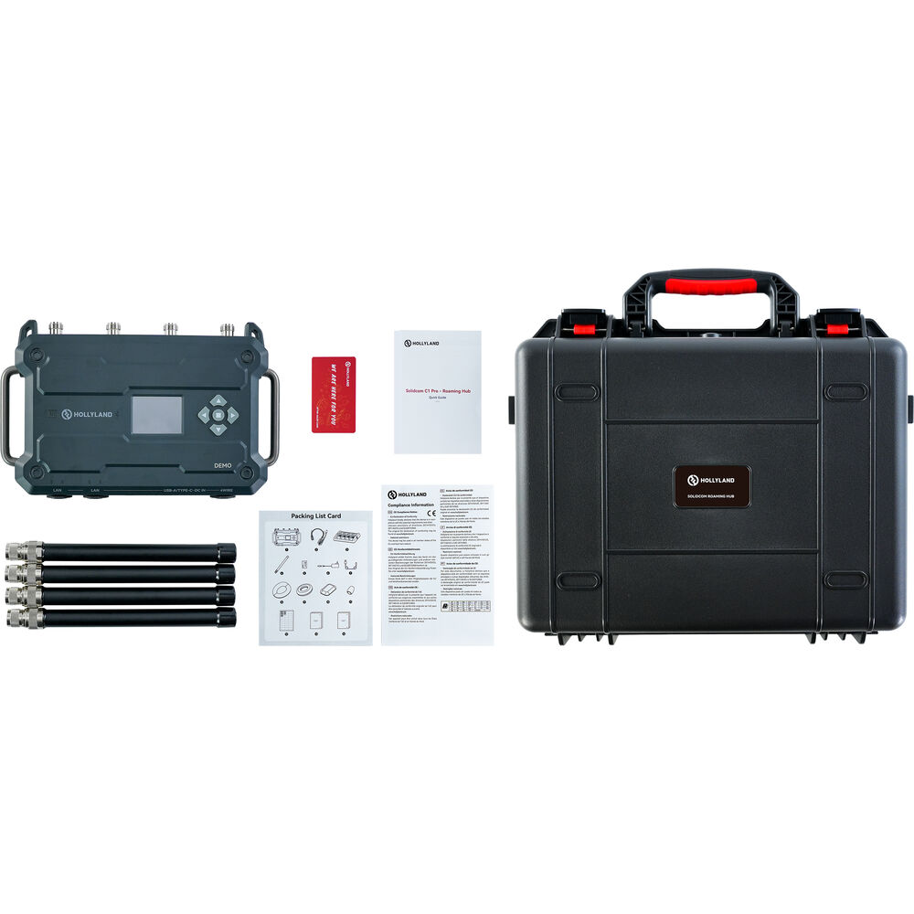 Hollyland Solidcom C1 Pro Roaming Hub (V-Mount), Video Transmission, Hollyland at MSMAV