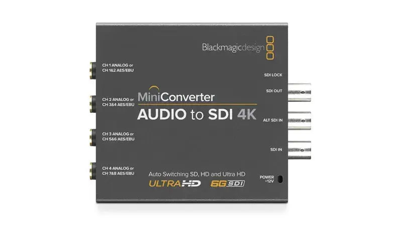 Blackmagic Design Mini Converter Audio to SDI 4K | Stocked in AU