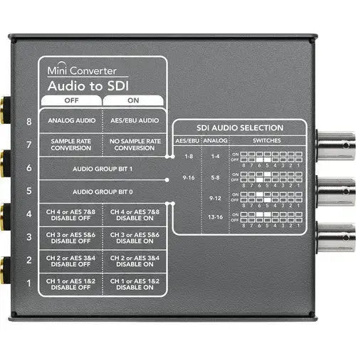 Blackmagic Design Mini Converter Audio to SDI | Stocked in AU