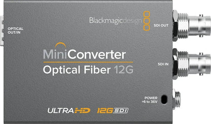 Blackmagic Design Mini Converter Optical Fiber 12G-SDI (No Optical Module Included) | Stocked in AU