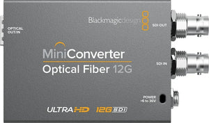 Blackmagic Design Mini Converter Optical Fiber 12G-SDI (No Optical Module Included), Video Transmission, Blackmagic Design at MSMAV