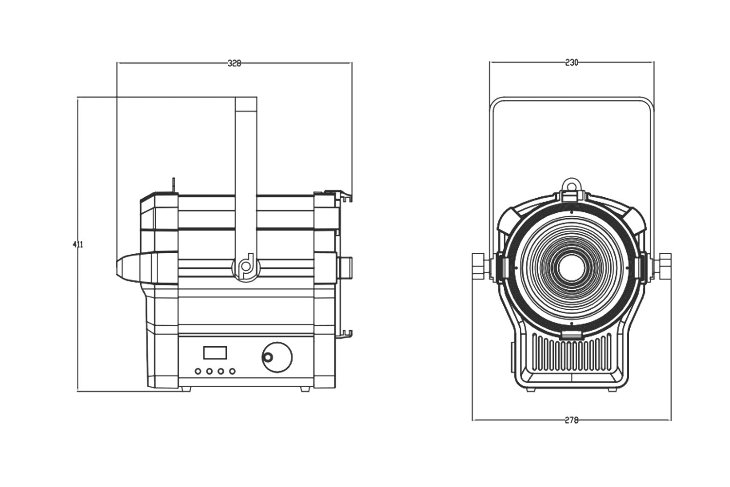 OPERAC200VWF - Compact Fresnel Engine with 200W COB Variable White LED at MSMAV