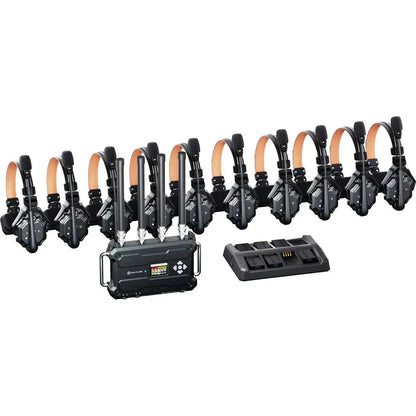 Hollyland Solidcom C1 Pro Roaming Hub 10S Full-Duplex Wireless Intercom System with 10 Single-Ear Headsets | Stocked in AU