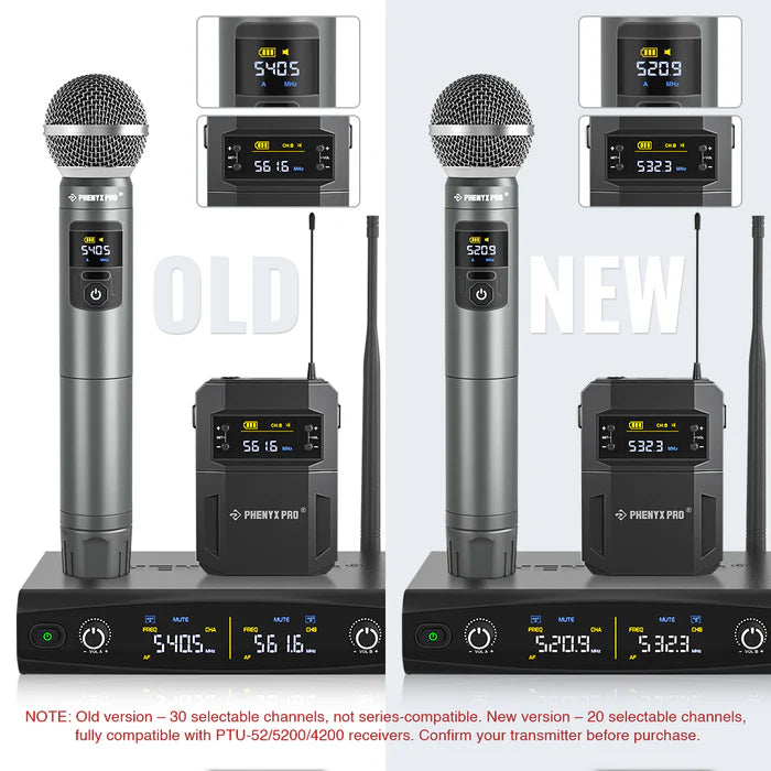 PWH-4200 | Wireless Handheld Microphone for PTU-52/5200/4200, System Parts, Phenyx Pro at MSMAV
