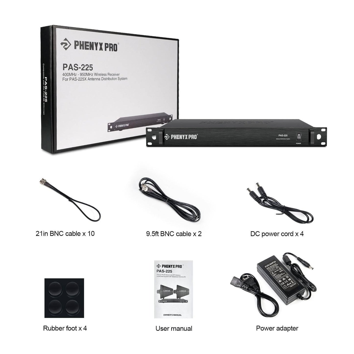 PAS-225 | Wireless Receiver for PAS-225X Antenna Distribution System - MSM AV - MSMAV