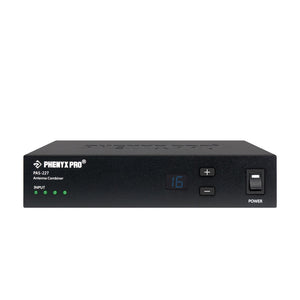 PAS-227X - Black - UHF 4-Way Wireless Receiver - Front - Phenyx Pro 