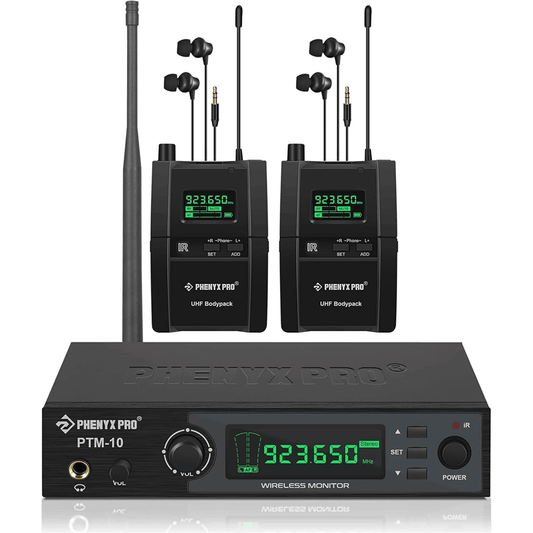 PTM-10-2B | UHF Stereo Wireless In-Ear Monitor System - MSM AV - MSMAV