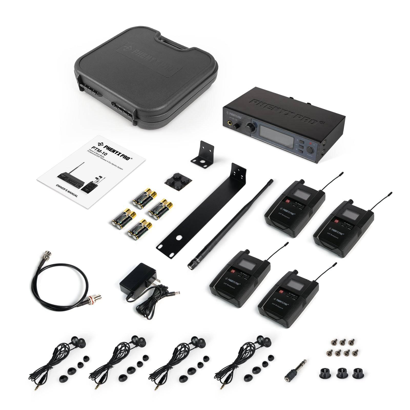 PTM-10-4B | UHF Stereo Wireless In-Ear Monitor System - MSM AV - MSMAV