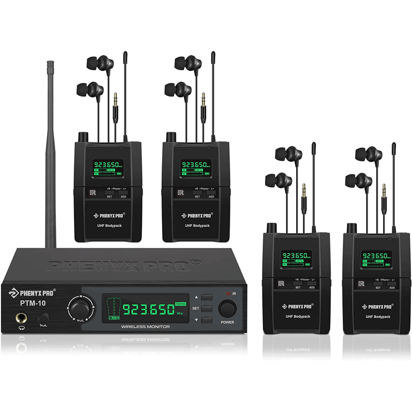 PTM-10-4B | UHF Stereo Wireless In-Ear Monitor System - MSM AV - MSMAV