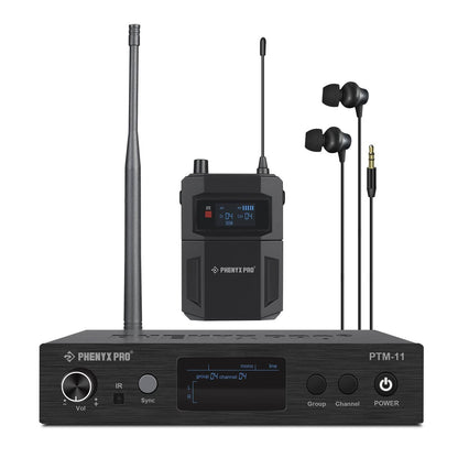 PTM-11-1B | UHF Mono Wireless In-Ear Monitor System w/ 1 Loop Output - MSM AV - MSMAV