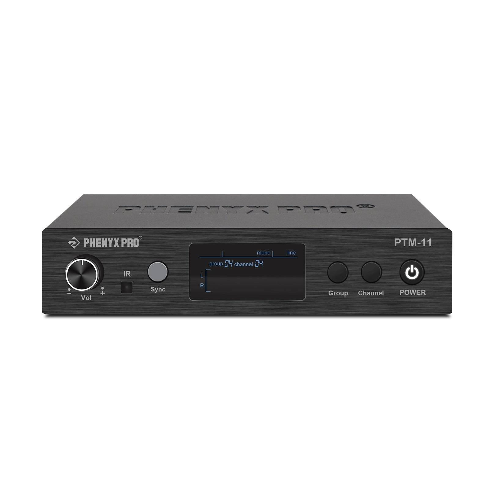 PTM-11-2B | UHF Mono Wireless In-Ear Monitor System w/ 1 Loop Output - MSM AV - MSMAV