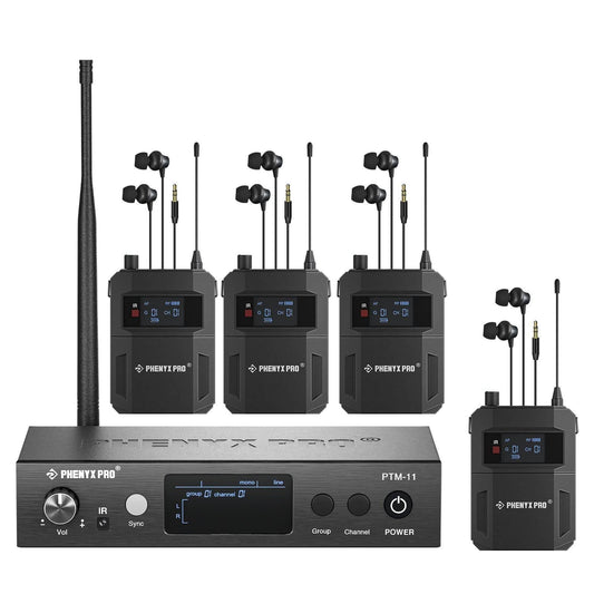 PTM-11-4B | UHF Mono Wireless In-Ear Monitor System w/ 1 Loop Output - MSM AV - MSMAV