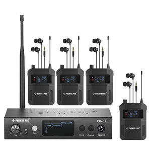 PTM-11-4B | UHF Mono Wireless In-Ear Monitor System w/ 1 Loop Output - MSM AV - MSMAV