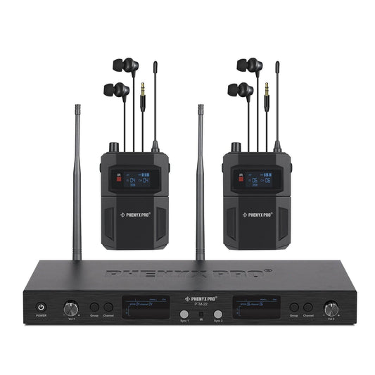 PTM-22-2B | UHF Mono Wireless In-Ear Monitor System w/ 2 Loop Outputs - MSM AV - MSMAV