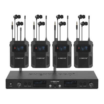 PTM-22-4B | UHF Mono Wireless In-Ear Monitor System w/ 2 Loop Outputs - MSM AV - MSMAV