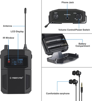 PMR-2 | Mono Wireless IEM Bodypack Receiver for PTM-11/22/33 | Stocked in AU