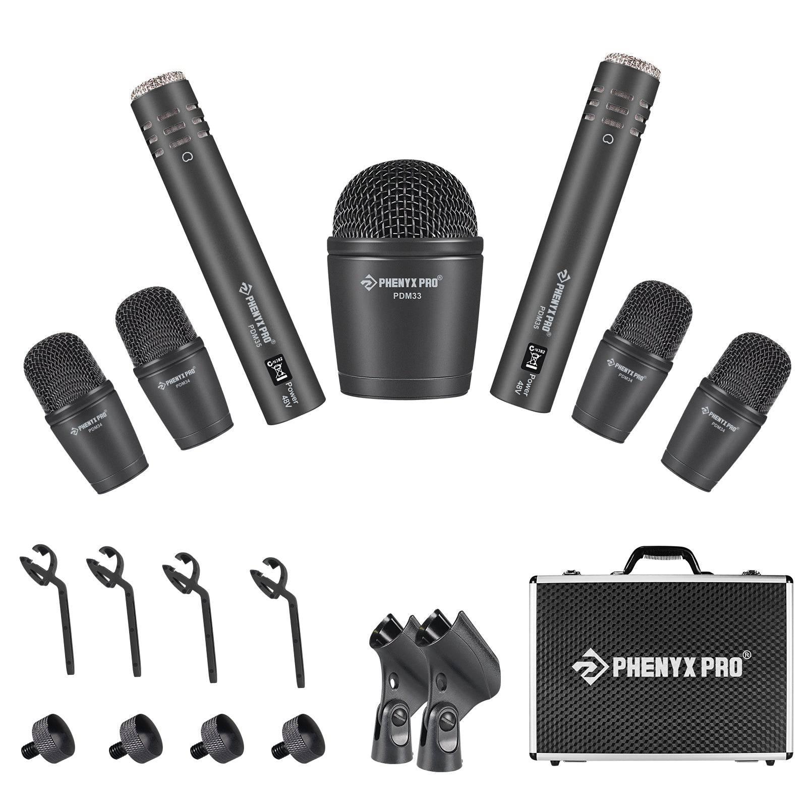 PTD-10 | 7-Piece Drum Microphone Kit w/ Cardioid Patterns - MSM AV - MSMAV