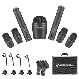 PTD-10 | 7-Piece Drum Microphone Kit w/ Cardioid Patterns - MSM AV - MSMAV