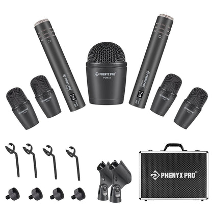 PTD-10 | 7-Piece Drum Microphone Kit w/ Cardioid Patterns - MSM AV - MSMAV