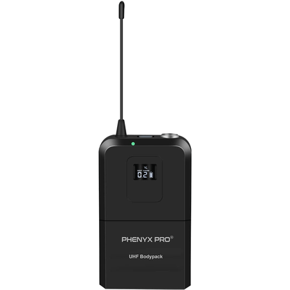 Phenyx Pro Wireless UHF BodyPack Transmitter Compatible With Receiver PTU-7000/6000