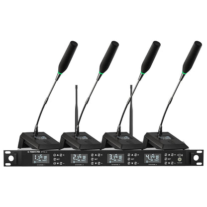 PTC-4 - Black - Wireless Conference Microphone System - Front - Phenyx Pro 