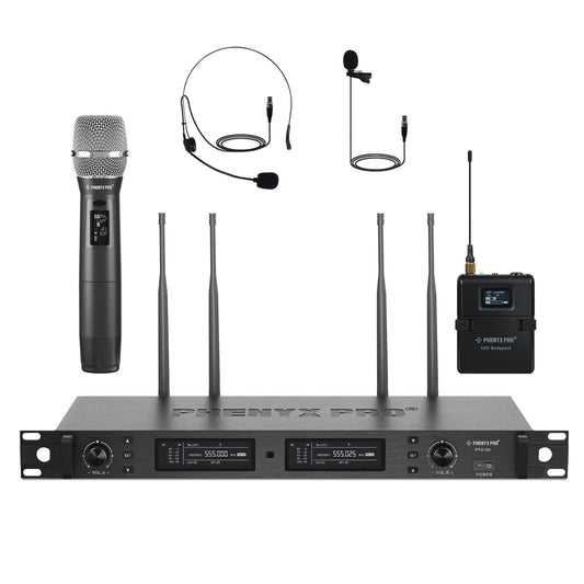 PTU-2U-1H1B | True Diversity Dual Wireless Microphone System - MSM AV - MSMAV