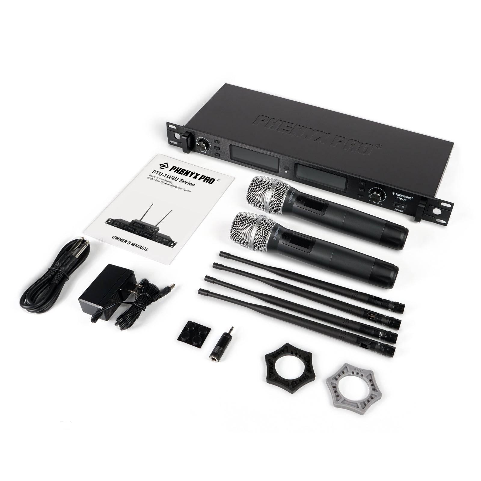 PTU-2U-2H | True Diversity Dual Wireless Microphone System - MSM AV - MSMAV