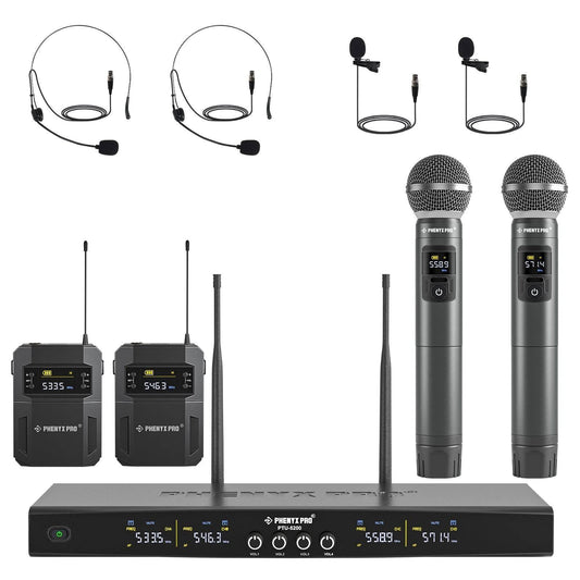 PTU-5200-2H2B | Quad Wireless Microphone System w/ Frequency Hopping - MSM AV - MSMAV