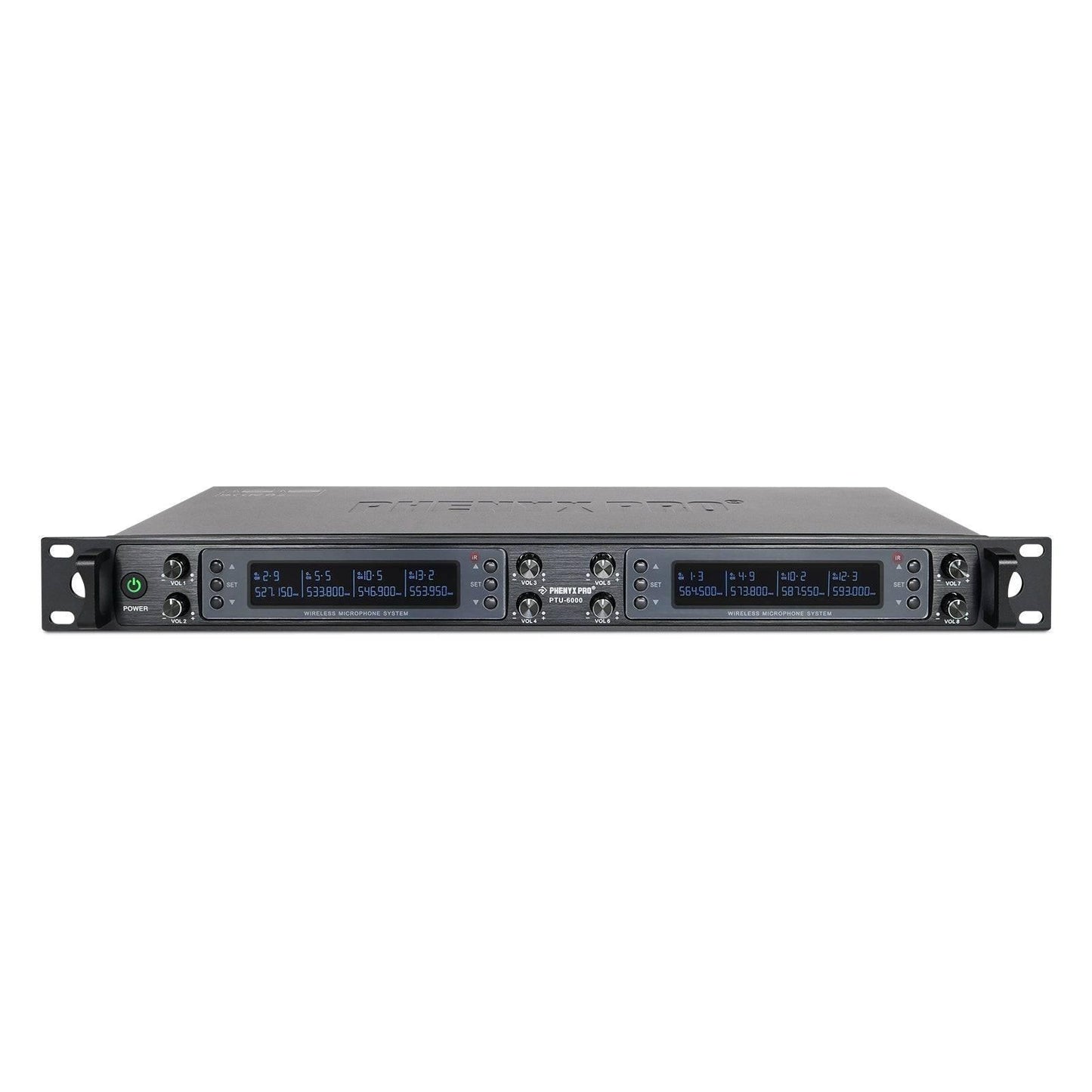 PTU-6000-4H4B | Eight-channel UHF Wireless Microphone System w/ Auto-Scan