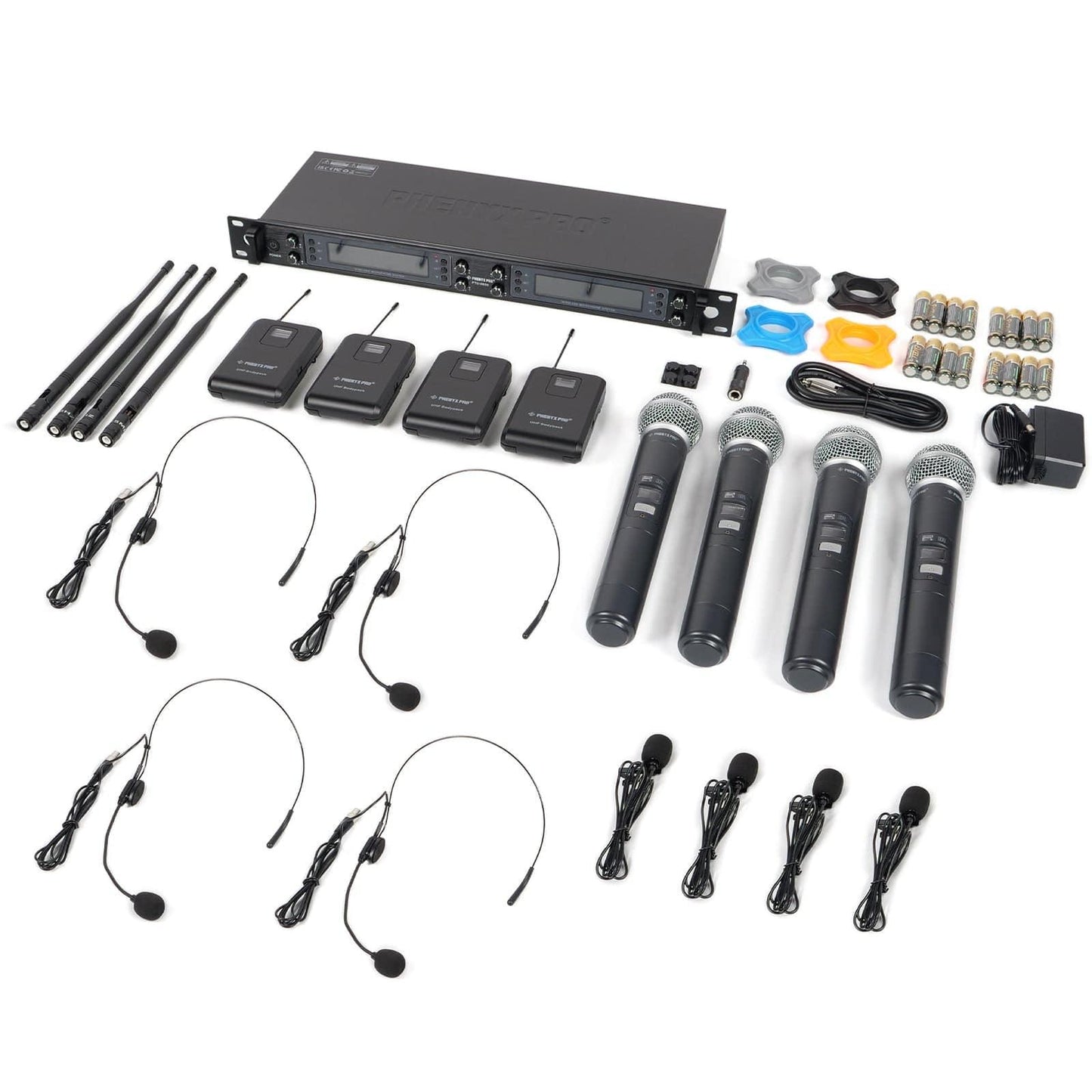 PTU-6000-4H4B | Eight-channel UHF Wireless Microphone System w/ Auto-Scan