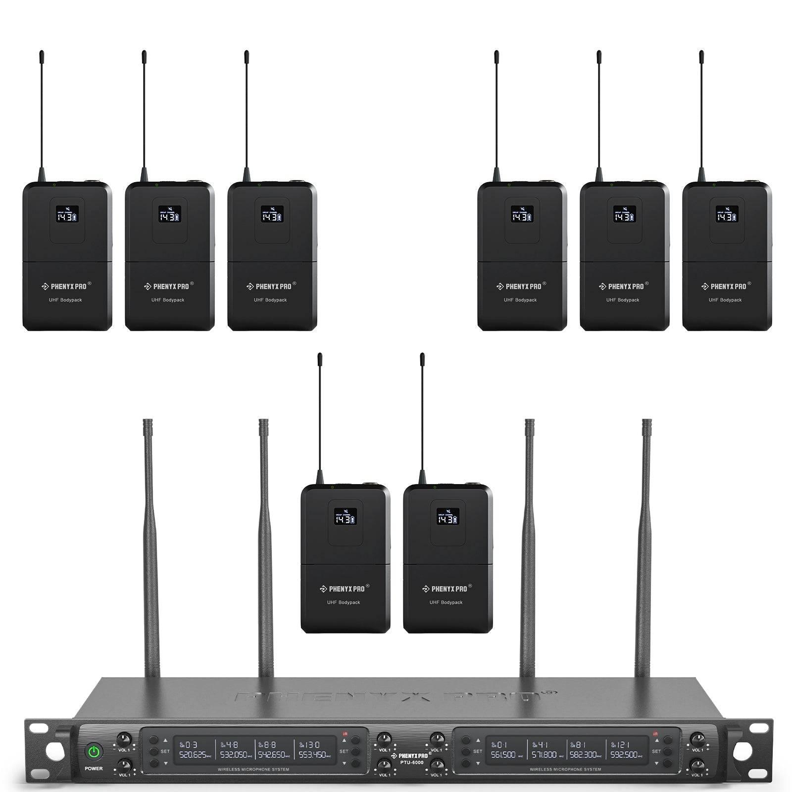 PTU-6000-8B Wireless Microphone System w/ Auto-Scan - MSM AV - MSMAV
