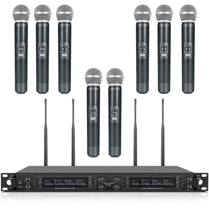 PTU-6000-8H | Eight-channel UHF Wireless Microphone System w/ Auto-Scan