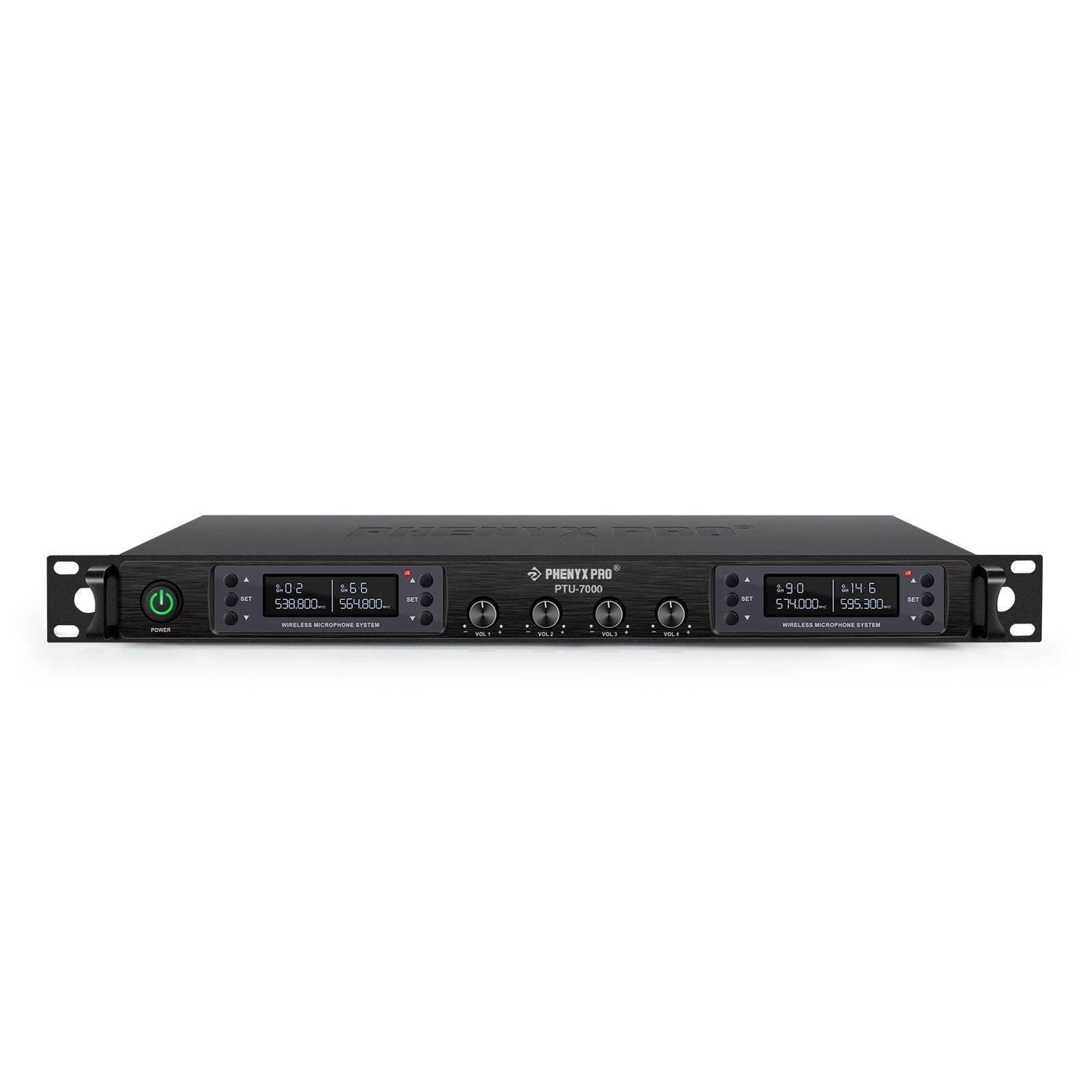PTU-7000-2H2B | Quad UHF Wireless Microphone System w/ Auto-Scan - MSM AV - MSMAV